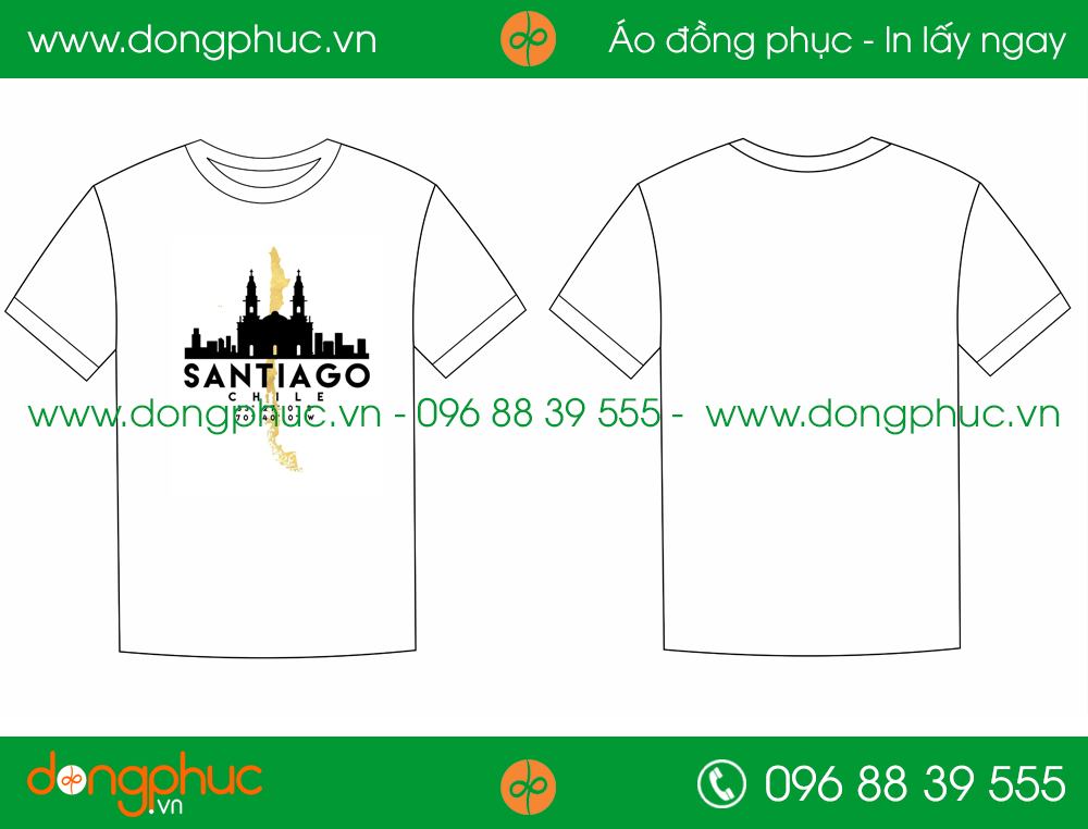Áo phông đồng phục công ty Santiago